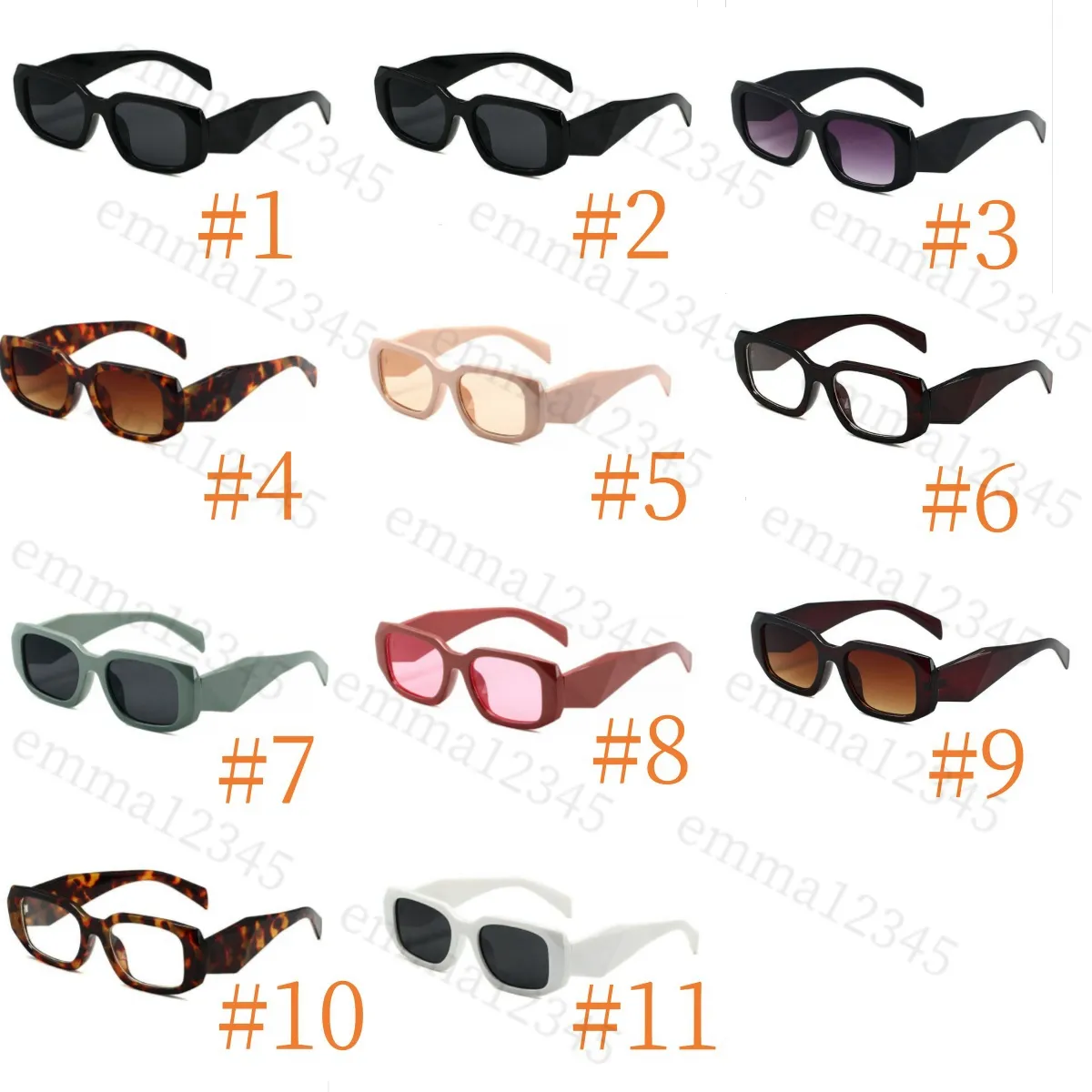 Lunettes de soleil de designer pour hommes pour femmes lunettes de soleil mode extérieure intemporelle style classique lunettes rétro unisexe lunettes sport style de conduite nuances # 17