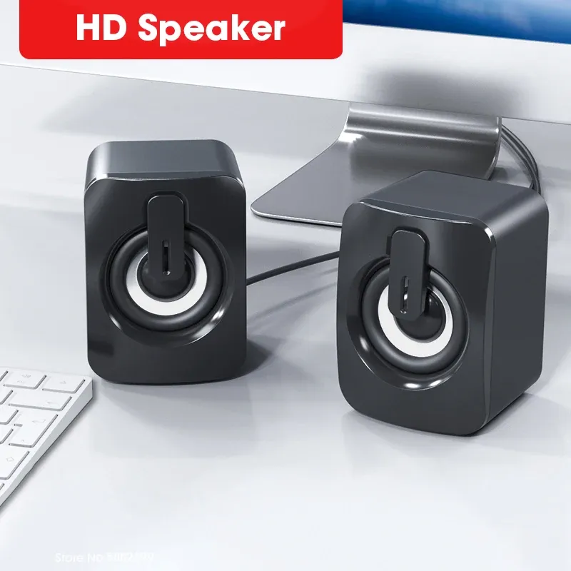 Haut-parleurs Haut-parleurs d'ordinateur Stéréo Home Cinéma Boîte de son Caisson de basses Haut-parleur pour PC Ordinateur portable Barre de son Pas de haut-parleur Bluetooth