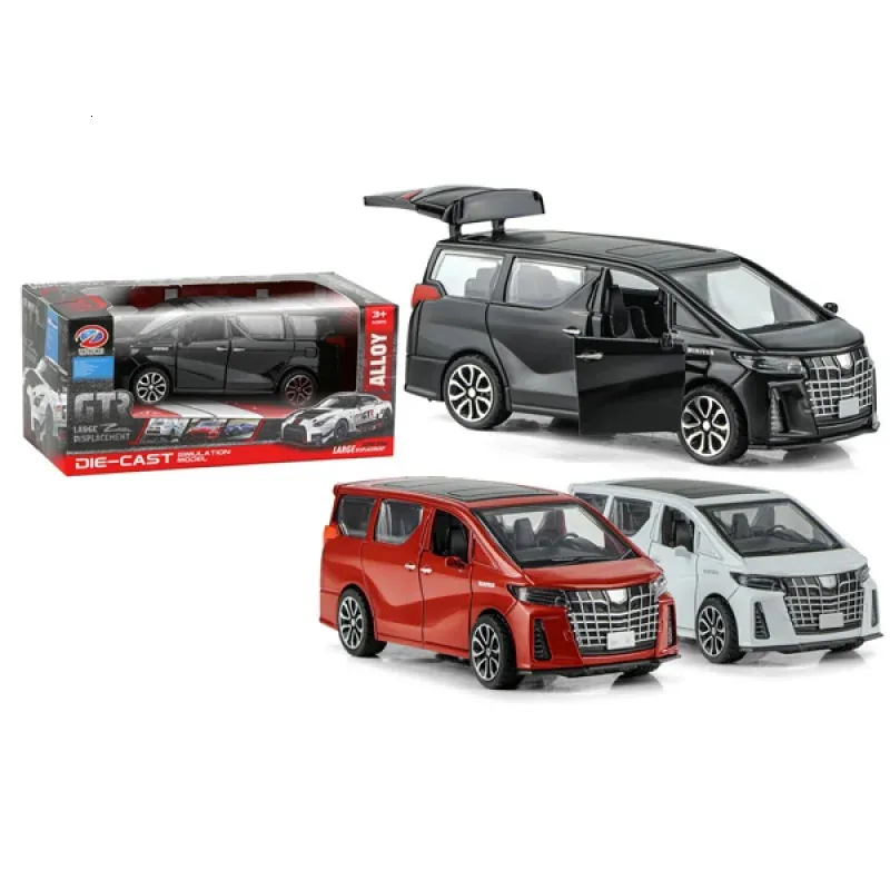 bambini 1/32 scala pressofuso modello personalizzato auto in metallo tirare indietro auto giocattolo Diecast Veicoli giocattolo per ragazzi 240219