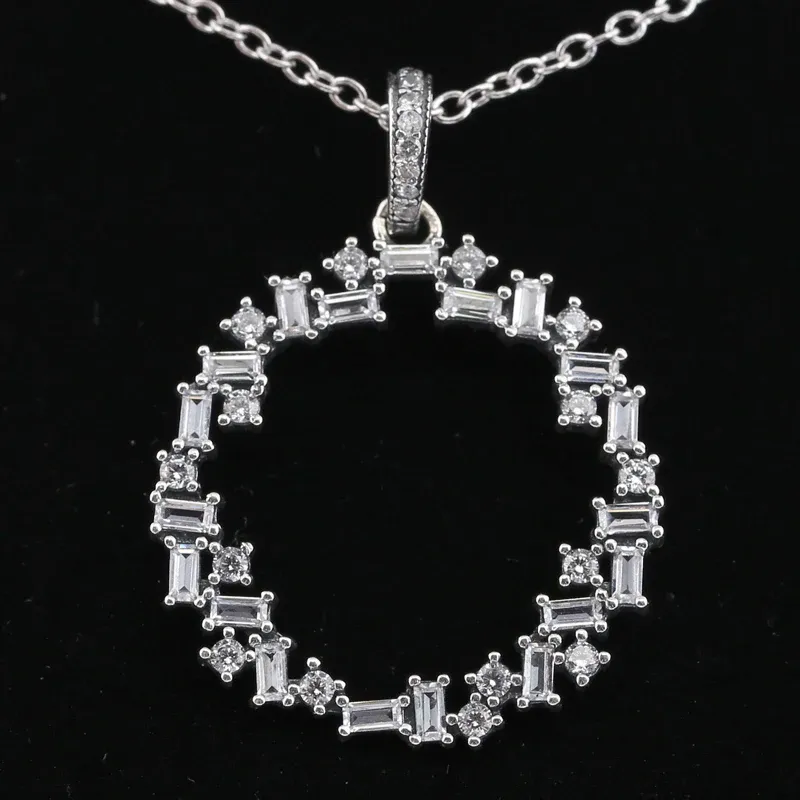 Setzt neue Splitter von Sparkle mit Kristallkette für 925er Sterlingsilber-Perlen-Charm-Halsketten zum Selbermachen