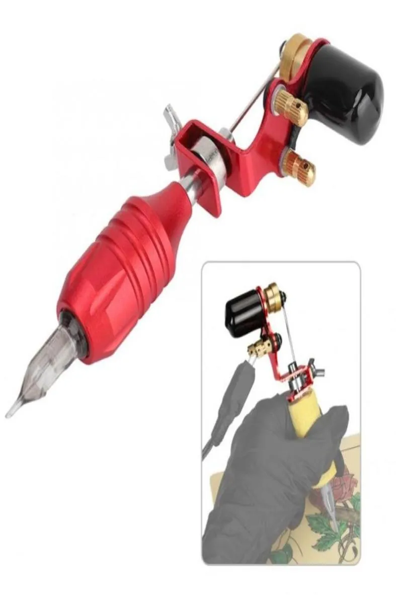 Red Tattoo Kits Machine Strong Motor Gun Handle Cartridge Needles Makeup Tattoo Machine Permanent Makeup Tool7031485