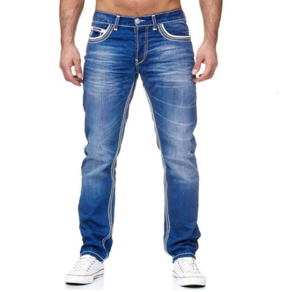 Men de haute qualité Slim Ajustement Double ligne Golden Classic Three Color Jeans New Style Stix