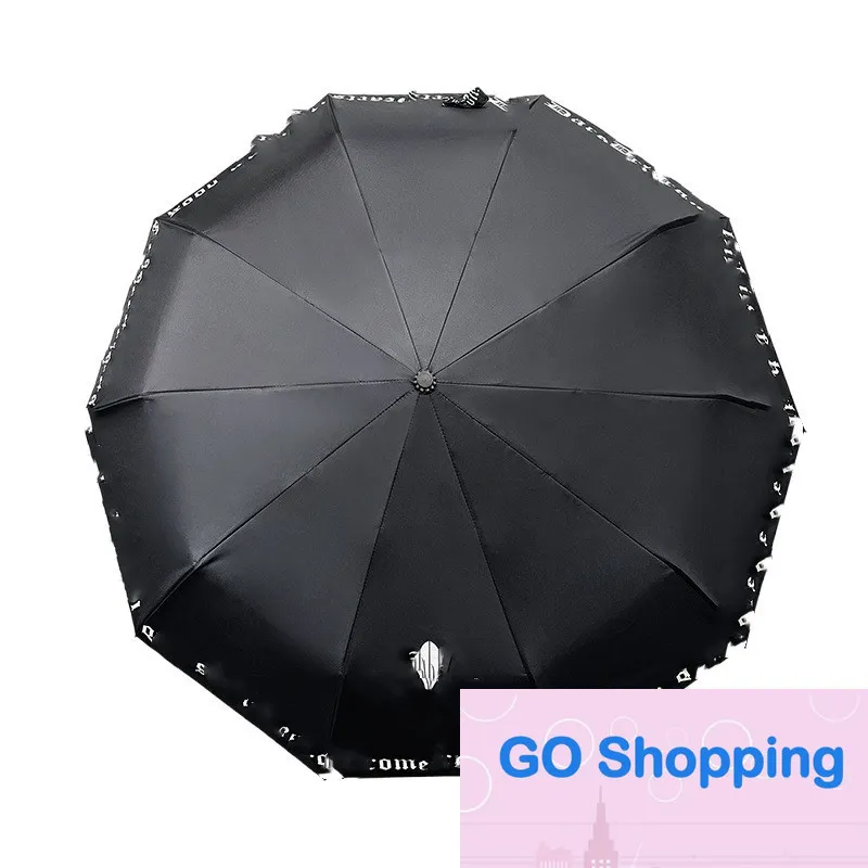 Модный брендовый зонт, автоматический двойной солнцезащитный зонт для мужчин и женщин, защитный зонт двойного назначения, оптовая продажа