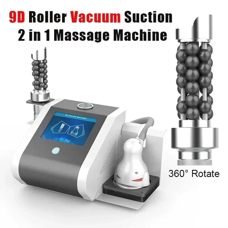 9D Massager Face and Body Inner Ball Roller Face Face Lifting Slimming Cellulite Removal Vakuum Sug Roller Body Shape Fat Reduction Machine