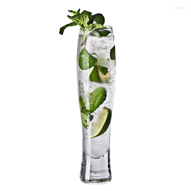 Vinglas 4 stiga mojito cocktail smal glasljusform uppsättning av 4