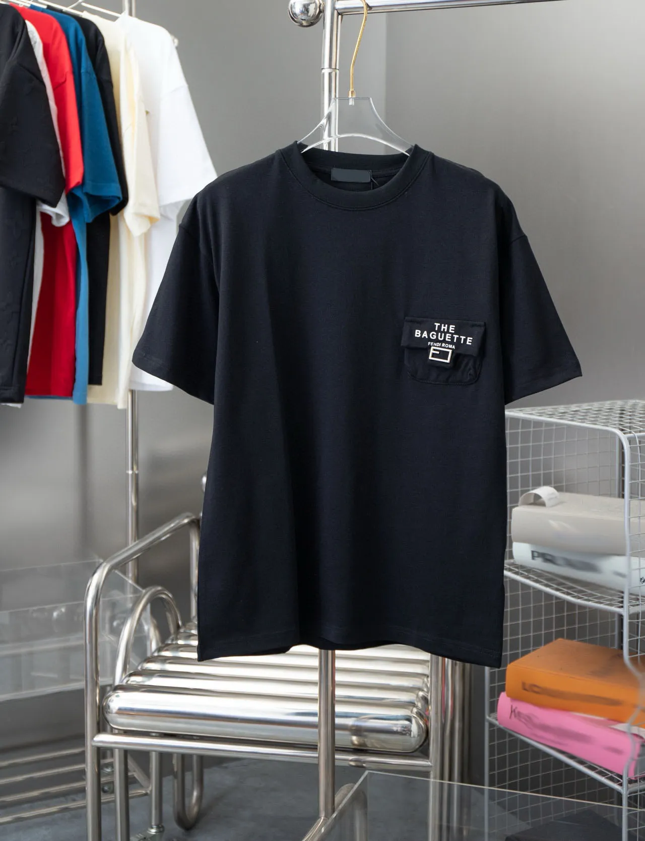 Plus-Tees-Poloshirts für Herren. Rundhalsausschnitt, bestickte und bedruckte Sommerkleidung im Polar-Stil mit reiner Street-Baumwolle 2225y