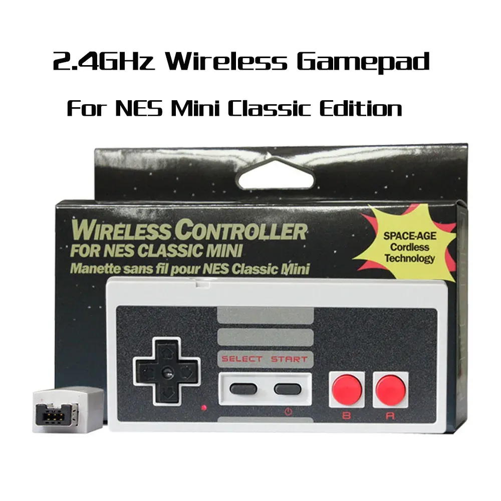 Gamepads Wireless Controller GamePad Game Joypad Joystick Controller för Nintendo Nes Mini Classic Edition Console Controller Accessories