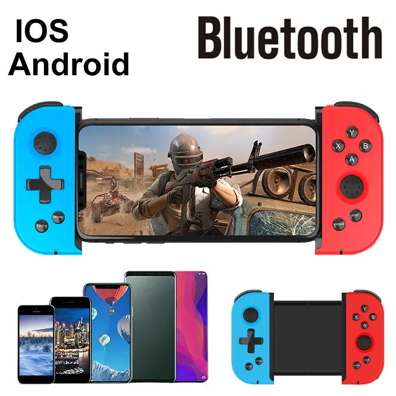 ジョイスティックX6ProテレスコピックBluetoothゲームコントローラーワイヤレスゲームパッドは、iOS Android PCの左右に左右に3.56.5インチの携帯電話です