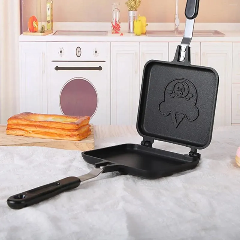 Pans Fry Sandwich Pan Outdoor Steak Bread Non-stick Frying Supplies Household Mold And Kitchen Toast Detachable Grill