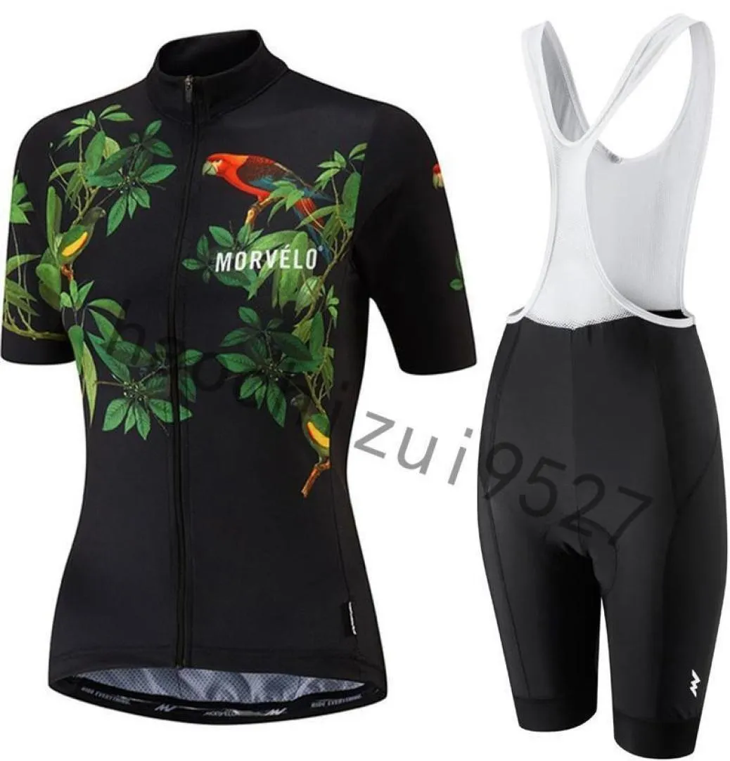 2020 nouveau Morvelo manches courtes cyclisme Jersey ensemble été femmes vtt vélo vêtements 9d Gel Pad cuissard vélo vêtements ensembles Sp1846432