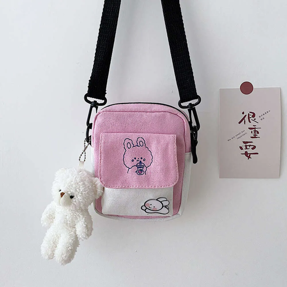 Canvas Schoudertas Dames Kleine Koreaanse Mode Messenger Crossbody Tas voor Studenten Katoenen Doek Vrouwelijke Handtassen