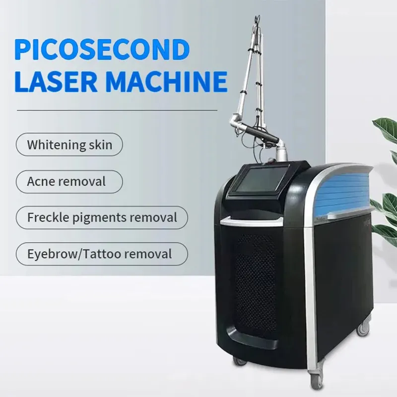 Spedizione gratuita rimozione del tatuaggio laser a picosecondi nd yag Laser Beauty Skin Equipment 1 anno di personalizzazione del logo di garanzia