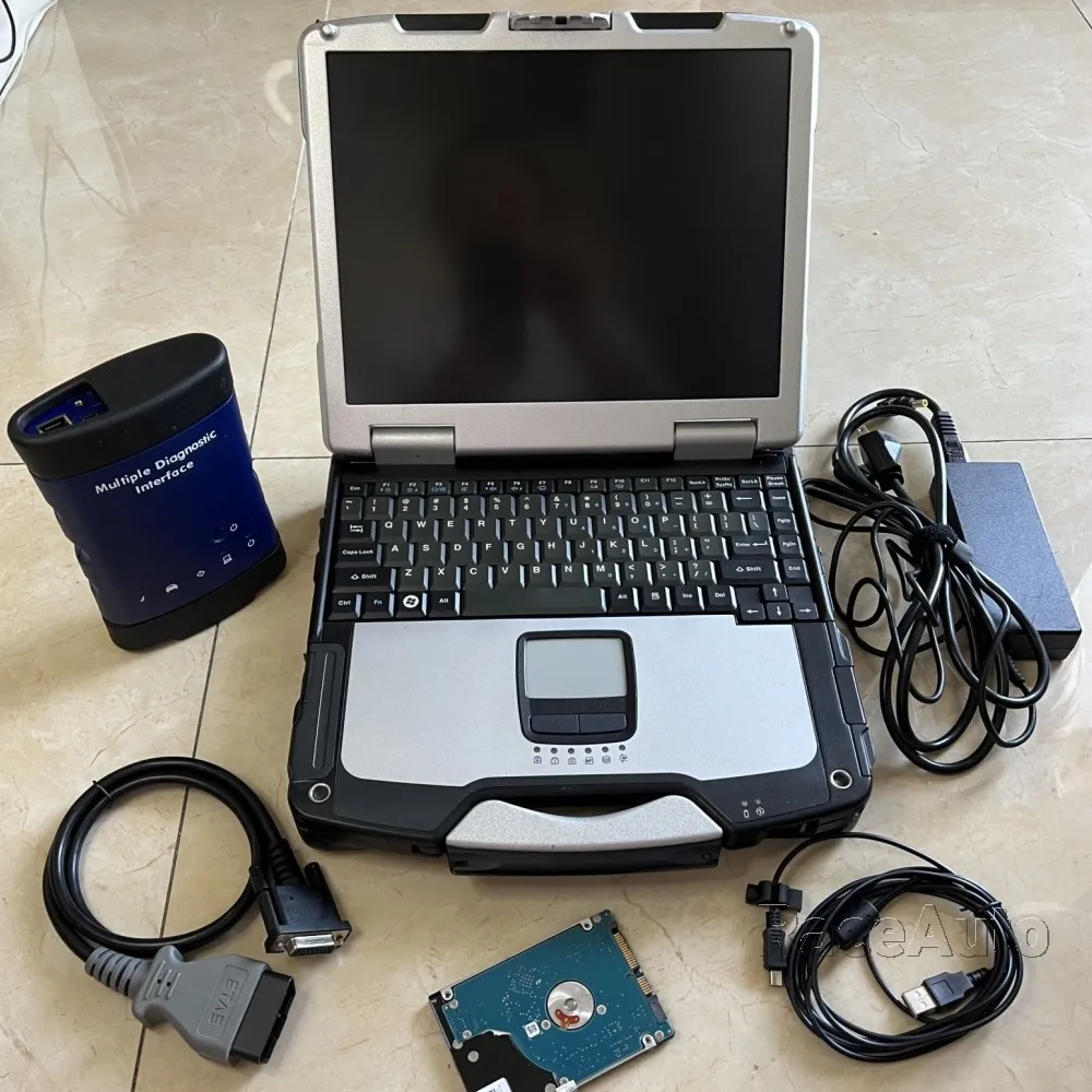 Narzędzie diagnostyczne MDI Profesjonalny interfejs Profesjonalny laptop CF30 Touch Screen Twardbook 4G Super SSD Diagnose Program gotowy do użycia