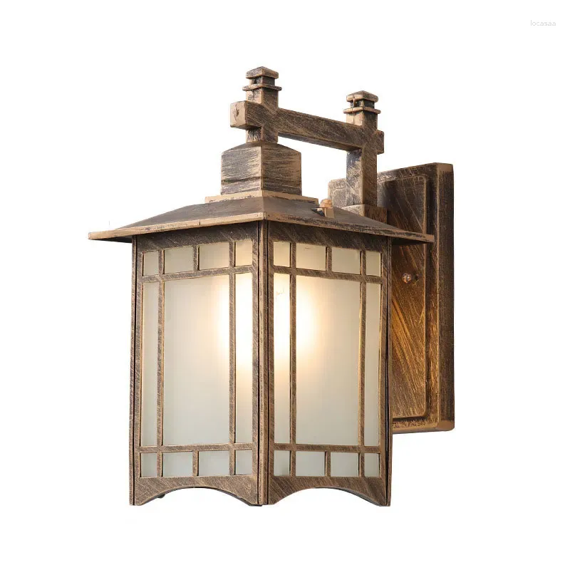 Wall Lamp European Style Retro Waterproof Chinese Courtyard Balcony Outdoor Lighting Villa Garden Corridor Entrance Porch Lights