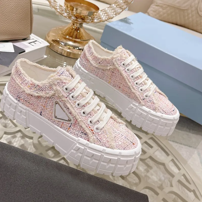 Canvas Shoes 2023 New Heightened Little White Shoes Casual Cake Shoes, Luxury Brand Versatile Sports Board Shoes 34-41