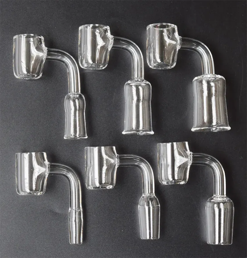 New XL Flat Top Quartz Banger Nail With 4mm Thick 20mm OD 10mm 14mm 18mm Joint 45 90 Degrees Domeless Quartz Nail