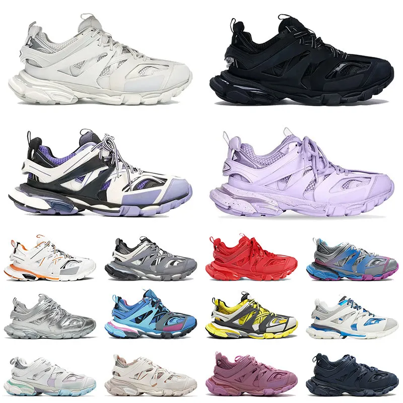 2024 Track 3.0 Sneakers Balencaigaes Men Women Belenciaga Tess S. Gomma Triple S Clear Sole upplysta belancia -spårlöpare Tennisskor Morfar Ancien Daddy