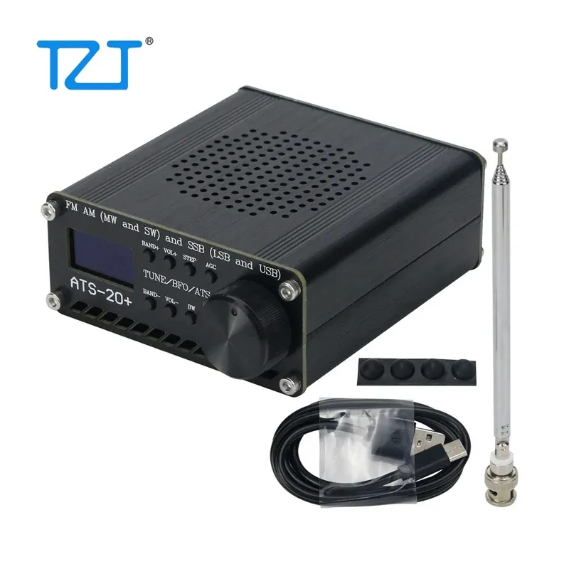 Radio TZT ATS20+ Plus ATS20 V2 SI4732 Radiomottagare DSP SDR -mottagare FM AM (MW och SW) och SSB (LSB och USB)