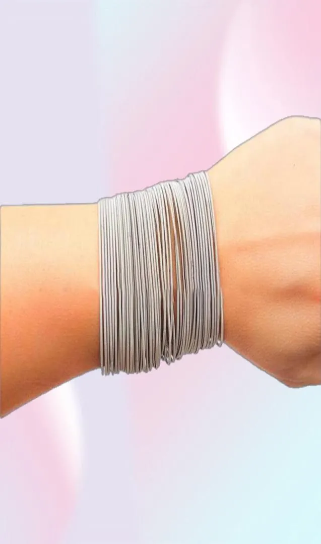 Charm Armband Rostfritt stål Spring Armband Set Guitar String ColorF05656 Drop Leverans smycken DHWMP1599891