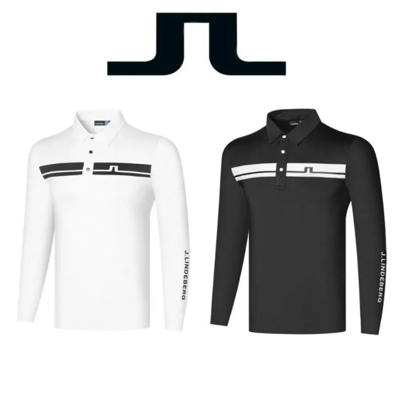 Golf TShirts JL Clothing Fall Men039s Long Sleeves Stretch Quickdrying Shirt Men Fulllength9669724