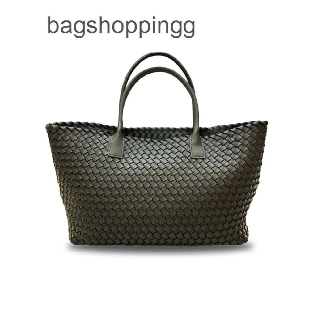 Dame Tasche Bottegaas Taschen Venetas Cabat 2024 Frauen Totes Neue Woven Korb Rindsleder Halter Extra Große Kapazität Unterarm Handheld Weibliche tote HA 9ZET