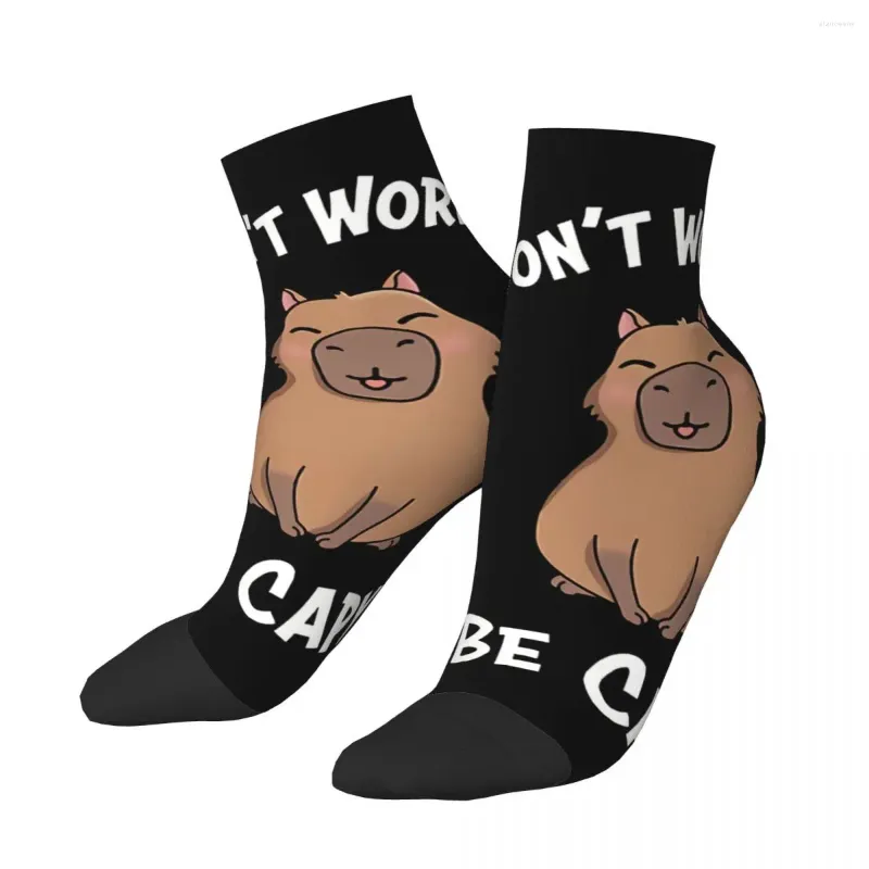 Men's Socks Capy Ankle Capybara Cute Animal Unisex Street Style Pattern Printed Crazy Low Sock Gift