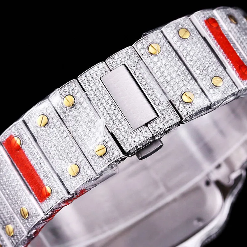 Montre en diamant pour hommes Montres pour hommes Mouvement mécanique automatique 9015 40 mm Bracelet étanche Saphir en acier inoxydable 904L Montre-bracelet de créateur Montre de Luxe Cadeau
