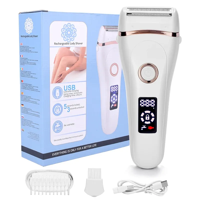 Epilator Epilator Elektrorhfrei Frauen Depilator wiederaufladbare Rasierer Haarentfernung Trimmer Epilator für Gesichtsbikini Körper Unterarm -Rasur