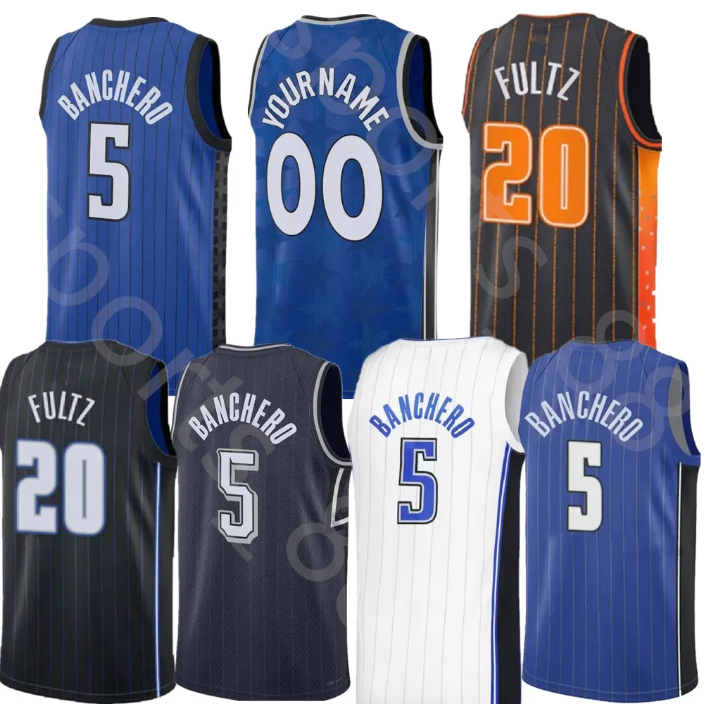 Camisetas de baloncesto personalizadas Paolo Banchero Magics ORL Jalen Ss Franz Wagner Wendell Carter Markelle Fultz Cole Anthony Jonathan Isaac Gary