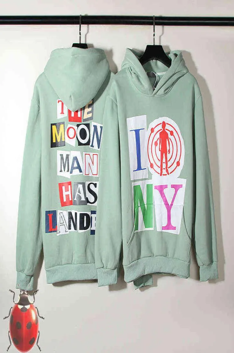 Men039s Hoodies Sweatshirts CPFMXYZ 2022 Winter Fleece Fabric Hoodie Men High Quality Colorful Text THE MOON MAN HAS LANDED Pr9232181