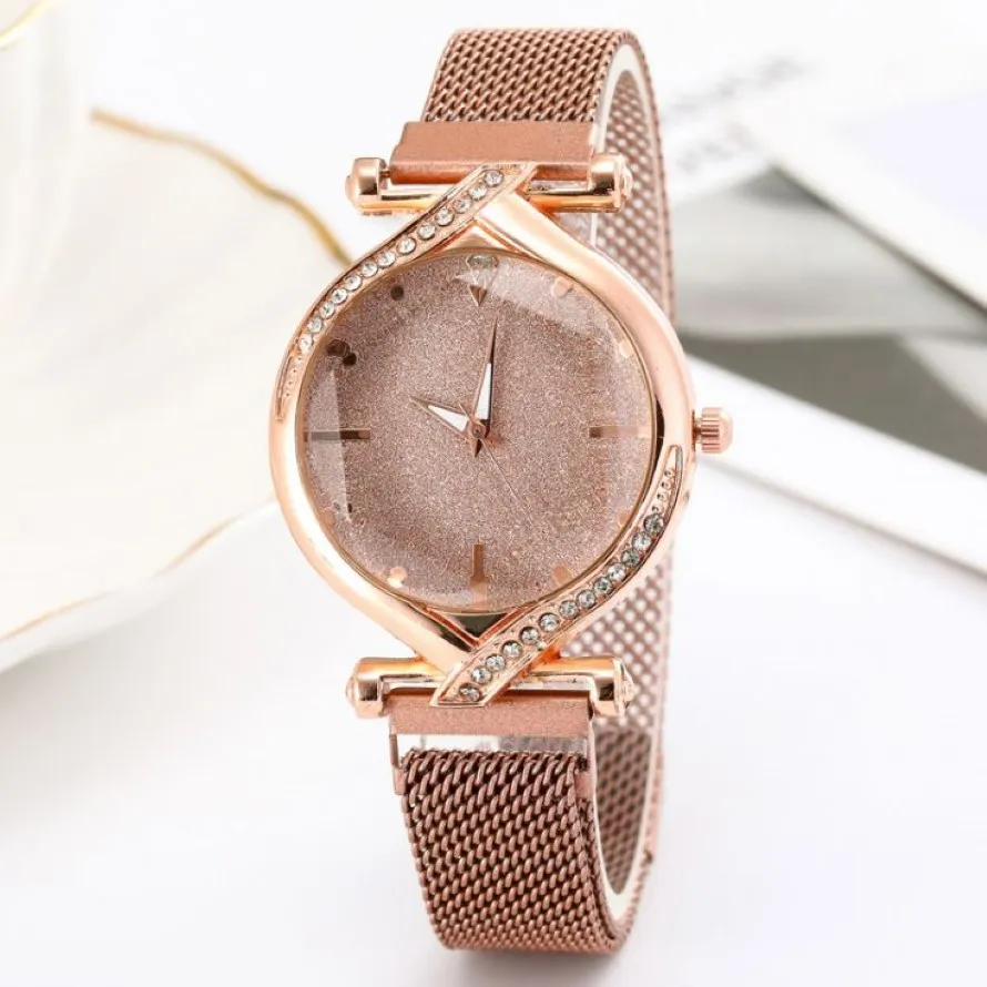 Star Simple Temperament Watch Watch Maganetic Burekle Pasek żeńskie zegarki modne modne kwarcowe zegarek na rękę multicolour opti217k