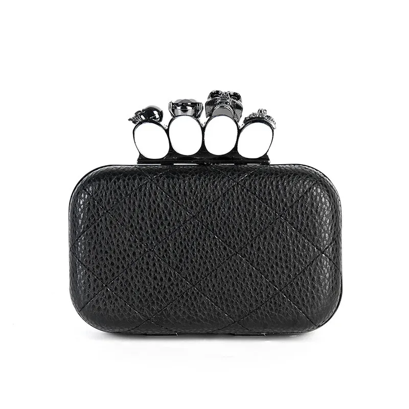 Venta promocional, moda coreana, cadena de lujo, entramado de diamantes, bolso de mano de noche para cena, bolso cruzado de cuero para mujer 240219