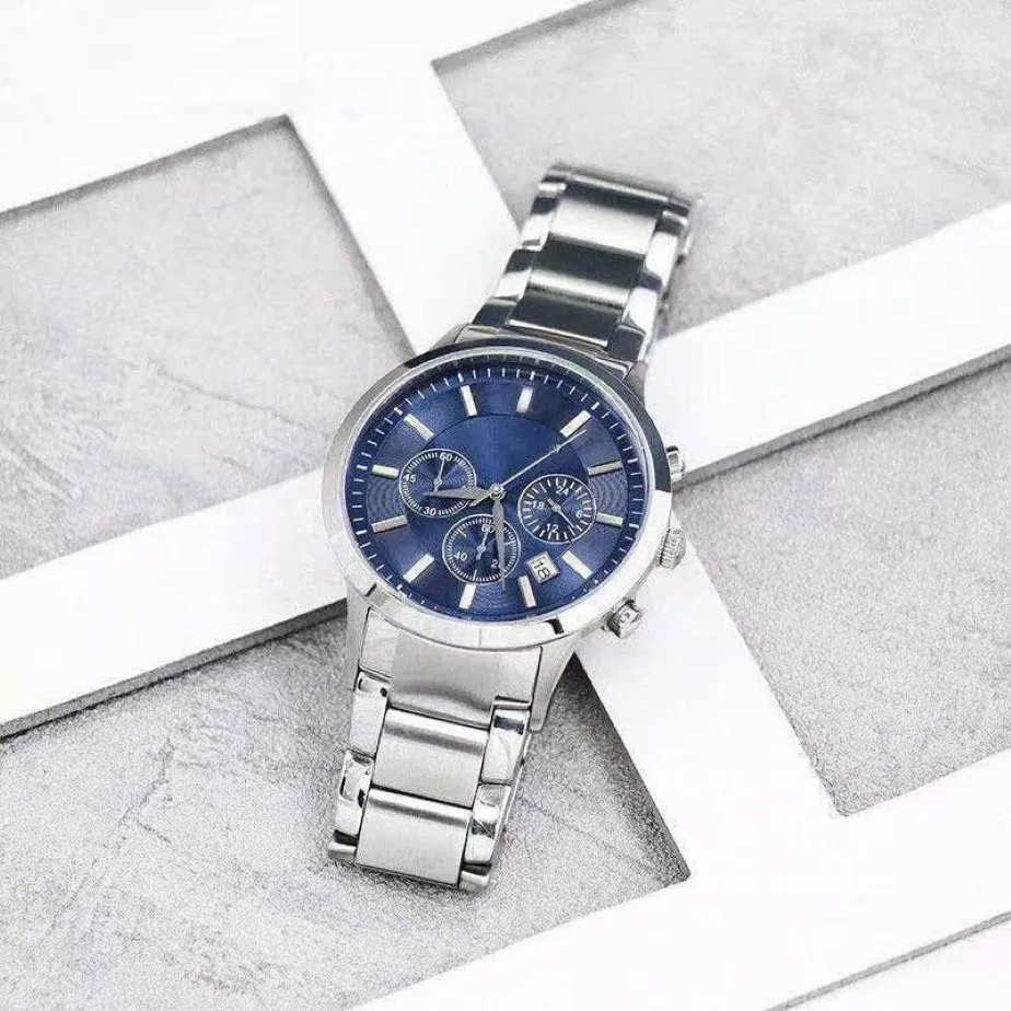 Bütün lüks erkek izle 42mm kuvars iş sporları stilleri erkek tasarımcı izliyor tam fonksiyon işleri relojes hombre240q