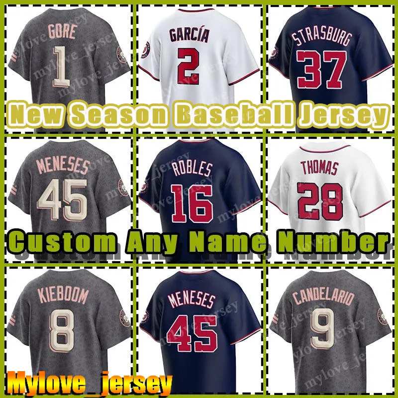 5 CJ Abrams 37 Stephen Strasburg Jerseys Baseball Nationals Luis Garcia Josiah Gray Lane Thomas Washington Joey Meneses Alex Call Carter Kieboom Victor Robles Gore