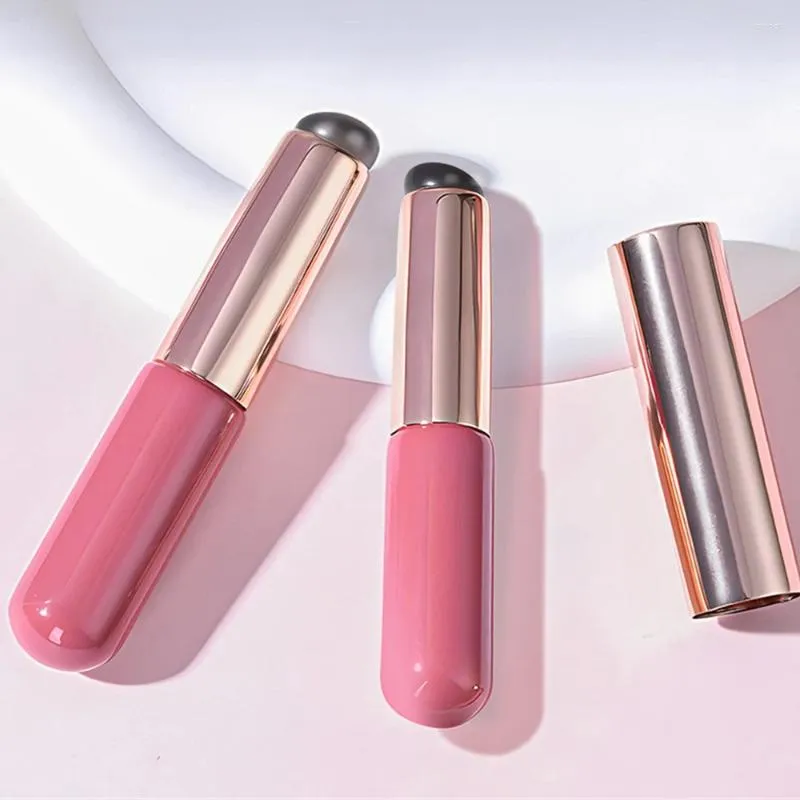 Pincéis de maquiagem Lip Gloss Escova Batom Suave Reforço com Tampa Beleza e Saúde Silicone Sílica Gel Alta Qualidade