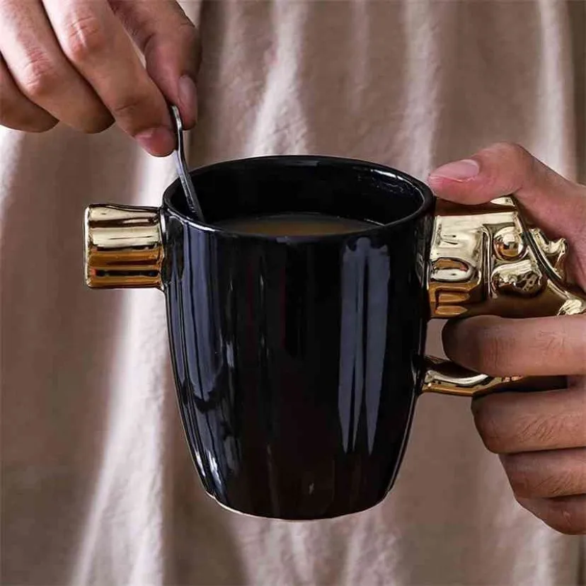 Creatieve Mode Persoonlijkheid Mokken Model Pistol Cup Landmijnen Modellering Cup Koffie Mok Melk Mok Valentijnsdag Grappige Geschenken 210246x