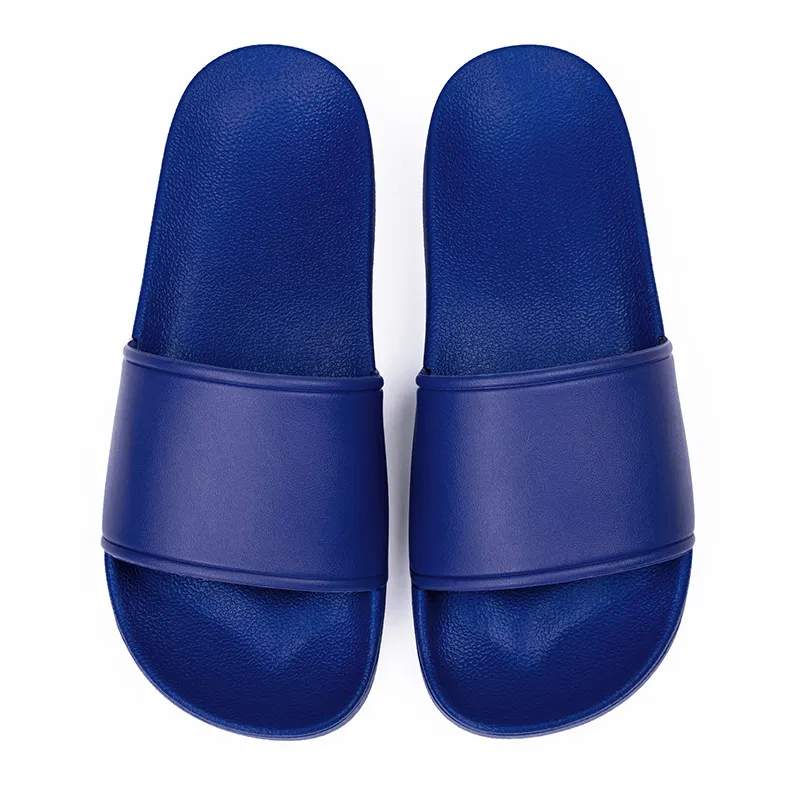 Sandálias e chinelos de verão para homens e mulheres de plástico para uso doméstico sapatos de banho azul