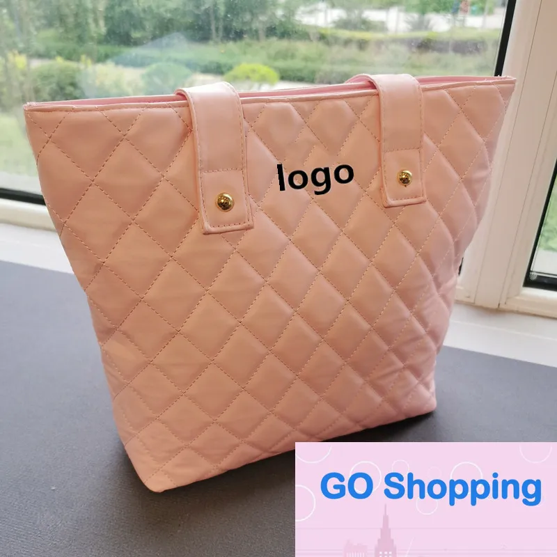 Kafuu Diamond Check Bag Dames Tote Opbergtas Grote Capaciteit Draagbare Schouder Onderarmtassen Groothandel