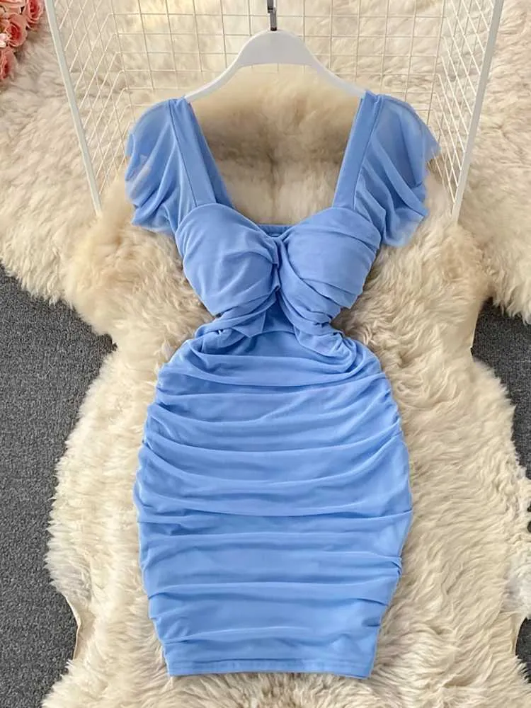 基本的なカジュアルドレスブルカキホワイト女性のためのセクシーなタイトなドレス