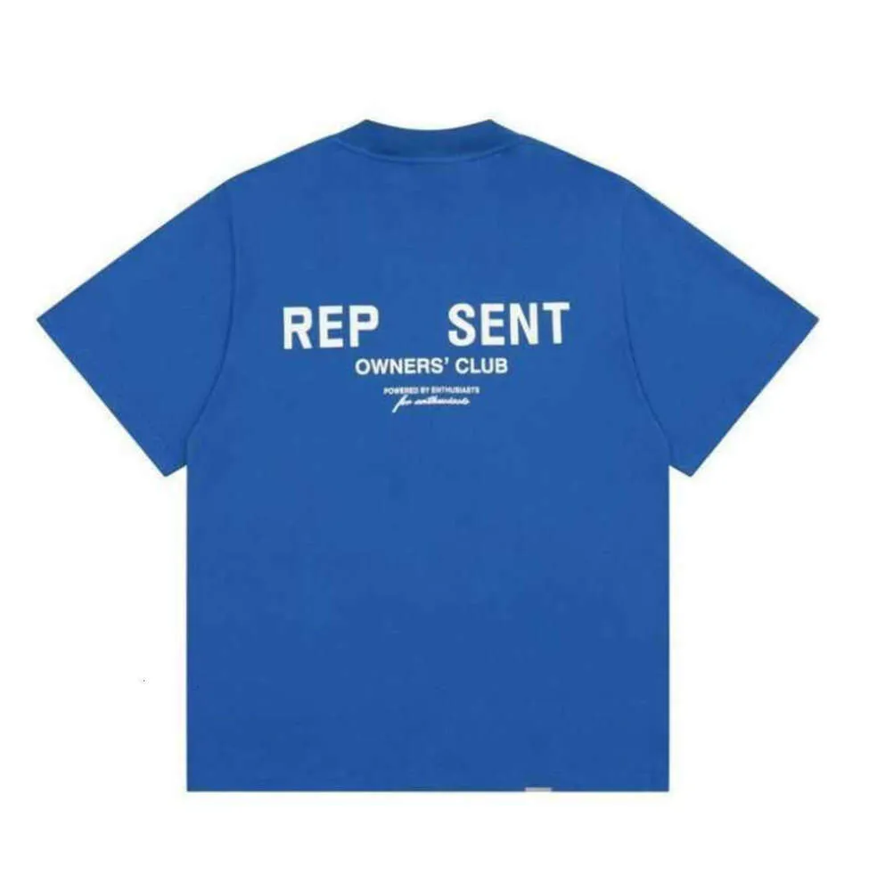 2024 Summer New Mens Projektanci Repretesent T Shirt Lose popularne w brytyjskich markach modowych bawełniane topy koszulki graficzne koszulki