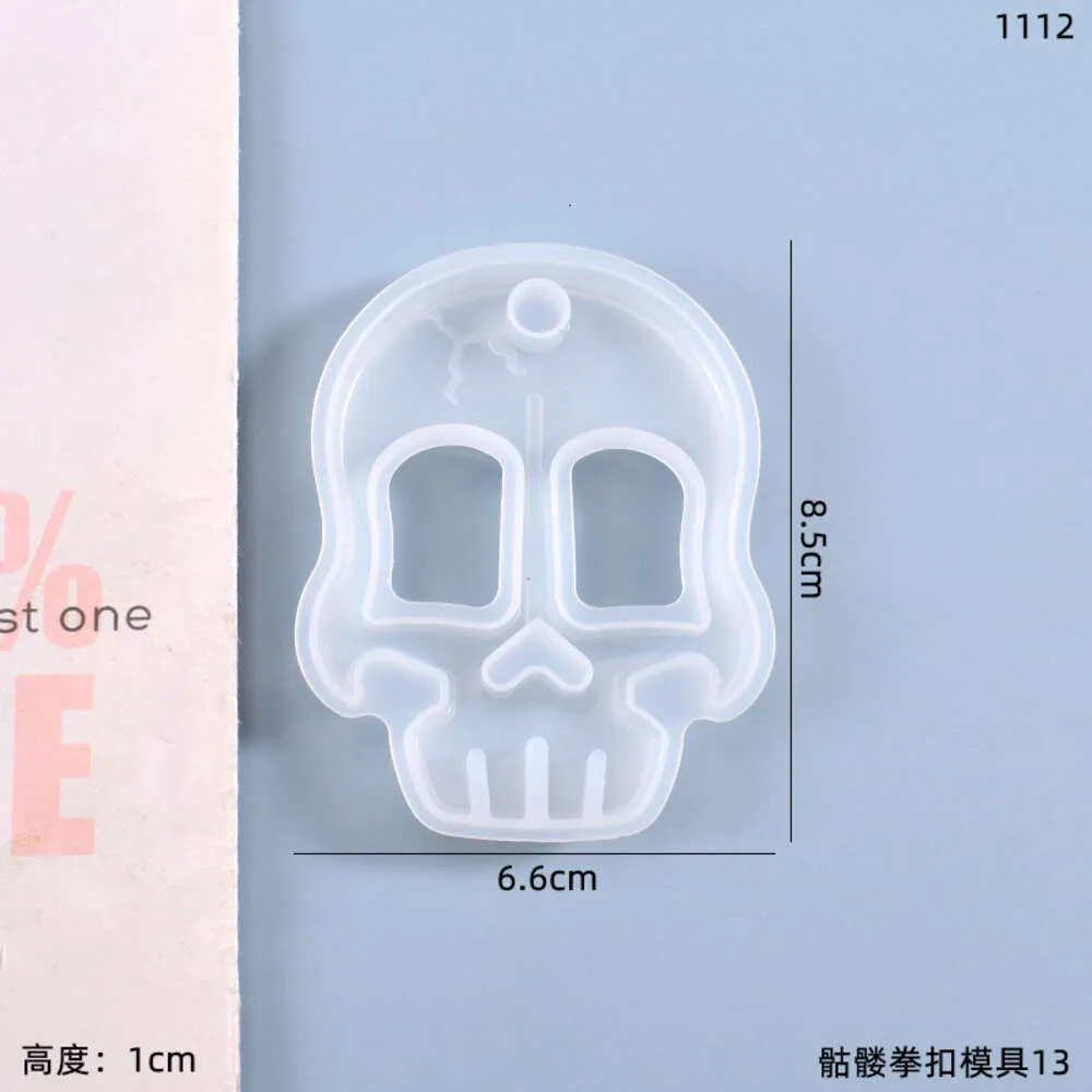 Meiren Crystal Yu Diy Dropping Gel Fun Play Defense Skull Fist Clasp siliconen mal 843840