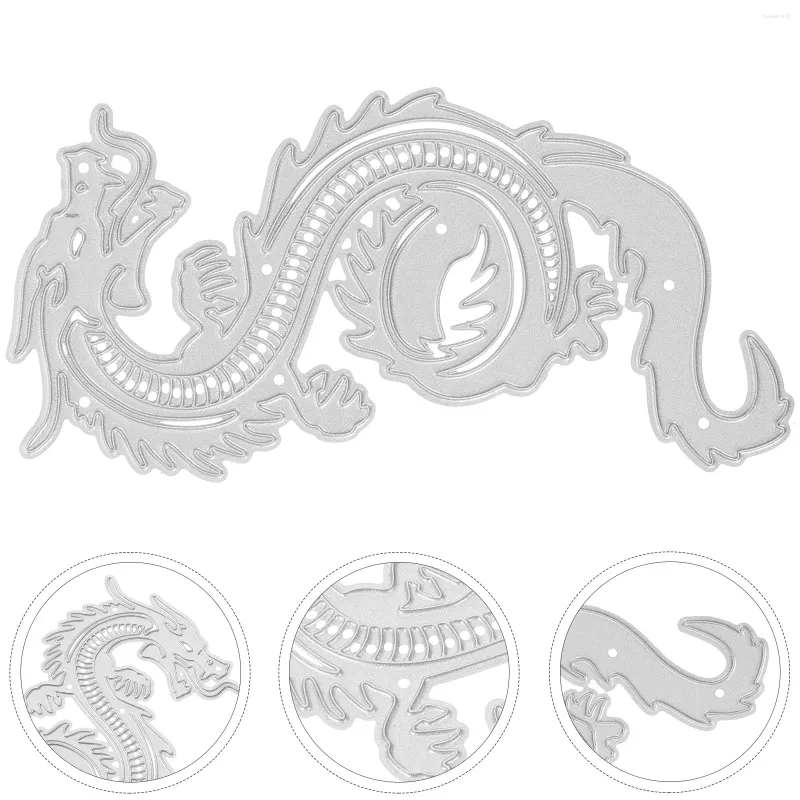 Storage Bottles Dragon Die Cut Chinese Metal Cutting Dies Diy Embossing Stencil Template Scrapbooking Card Making Po Album