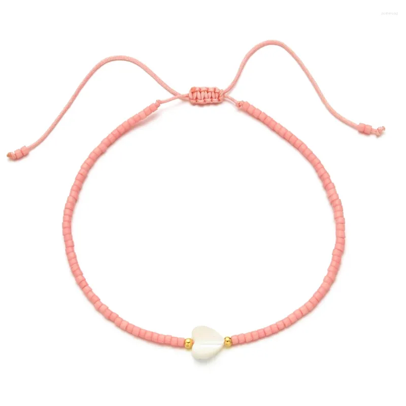 Bracelets de charme Zmzy mignon mode française Miyuki perles coeur bracelets pour femmes conception simple sur la main bijoux en gros