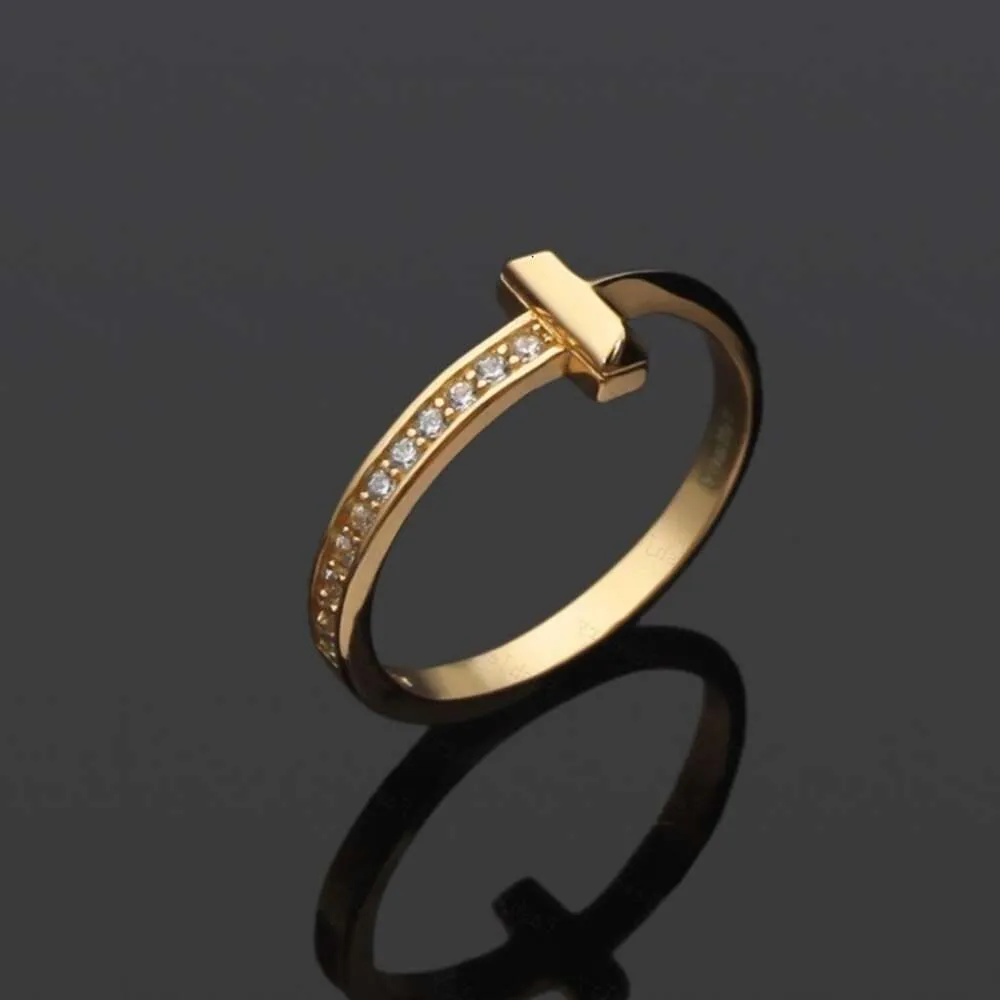 حلقات الفرقة Love Titanium Gold Sier Rose Size 6/7/8/9mm مصمم للسيدات المجوهرات tiffanyismss