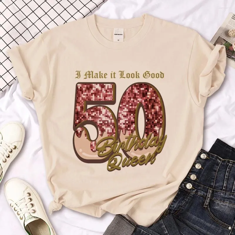 レディースTシャツ50 Ans 50歳の誕生日シャツ