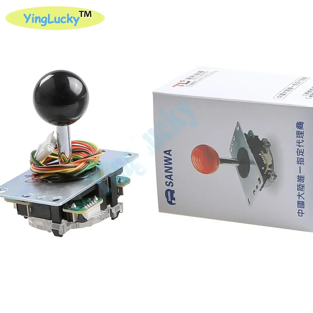 Joysticks Sanwa Joystick Japan Original JLFTP8YT Fighting Rocker med DIY Joystick Kti Jamma Mami Arcade Game Machine Accessories/Cabine