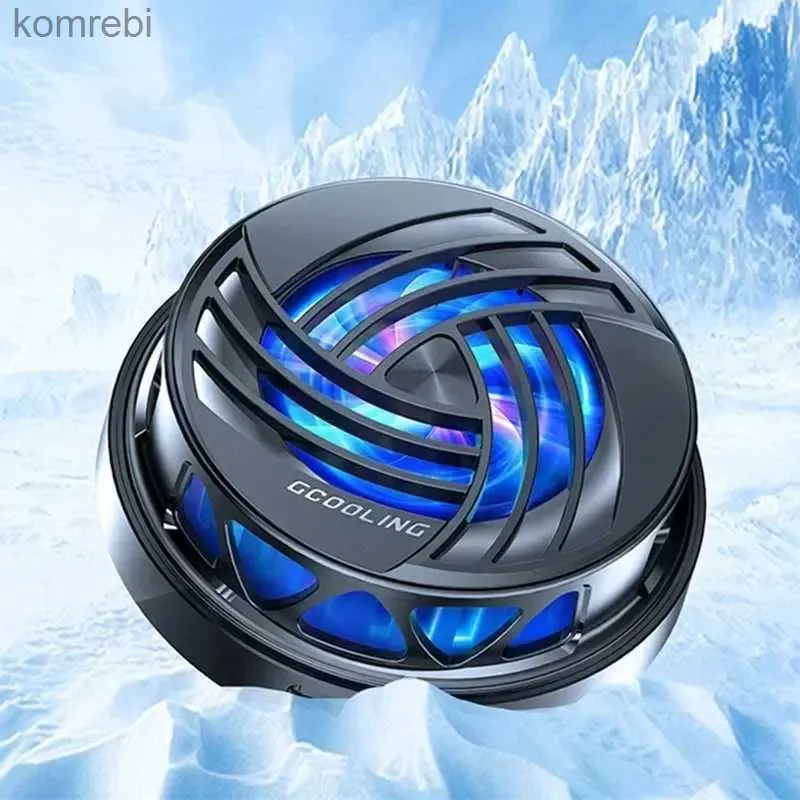 Other Cell Phone Accessories 2023 New Mobile Phone Magnetic Semiconductor Radiator K6 with RGB Colorful Light Ice-cold Cooling Fan for IPhone Samsung 240222