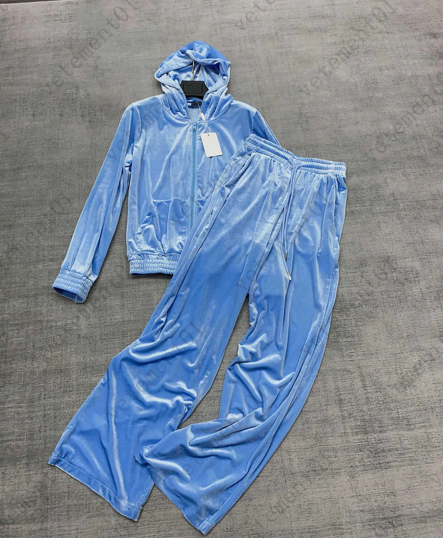 Lounge Wear Designer Velour Tracksuit Velour Tracksuit Set Women