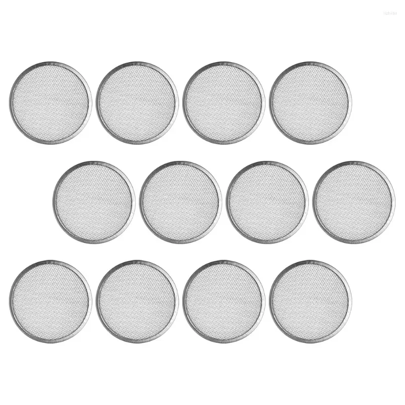 Servis 12 datorer Mesh Cover Rostfritt stål Sprout Mason Jar Sprout SCREE LIDS Sil