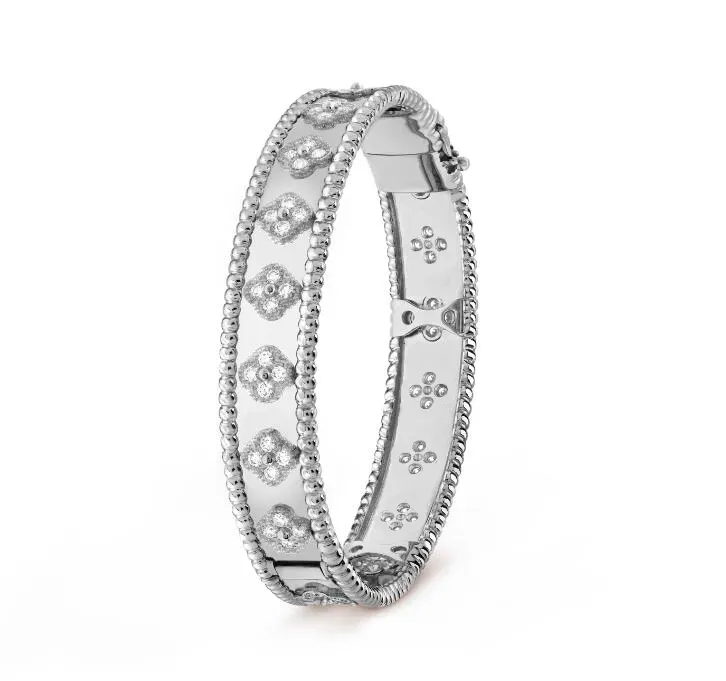 Bracelet trèfle bracelet de créateur de mode de luxe femmes bracelet kaléidoscope femmes haute qualité plein diamants bracelet large et étroit bracelet cadeau de vacances